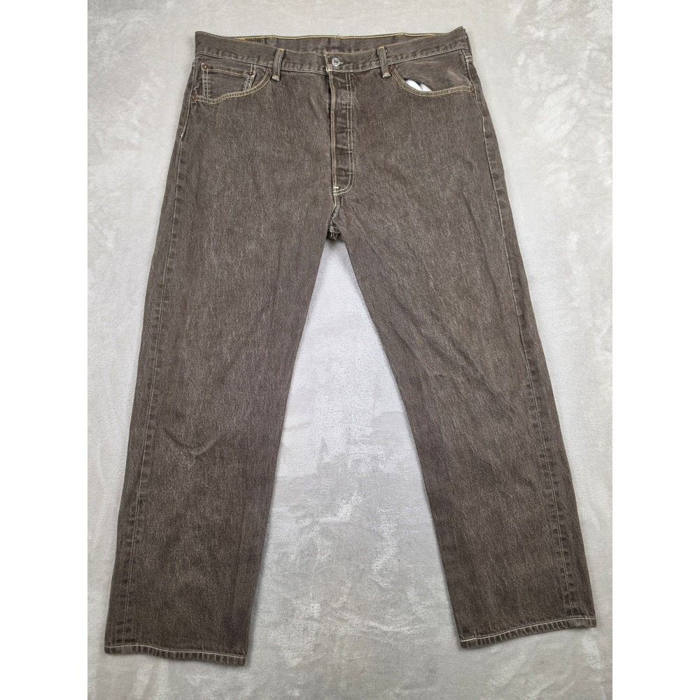 Levis 501XX Jeans Mens 40x32 Fit 39x32 Brown Straight Fit Button Fly Denim Pants